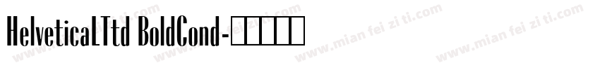 HelveticaLTtd BoldCond字体转换